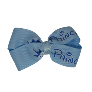 Cherish Hair Bow - Blue Prince - Pinkberry Kisses Hair Accessories