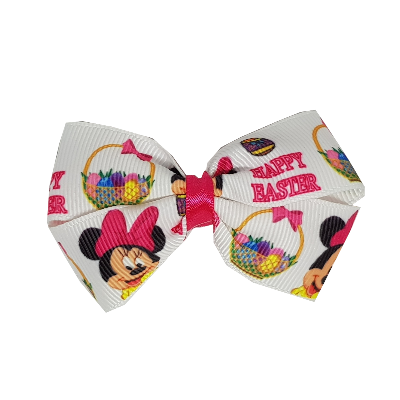 Cherish Hair Bow - Happy Easter Minnie Mouse - Hair Accessories for Girl Baby Children Pinkberry Kisses