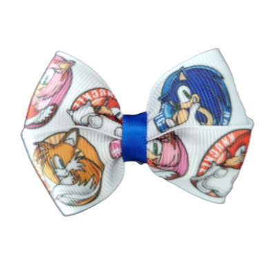 Cherish Hair Bow - Sonic the Hedgehog Baby Toddler non Slip Hair Clip hair Accessories Pinkberry Kisses