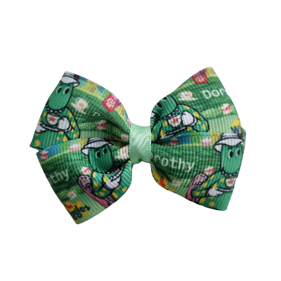 Cherish Hair Bow - Wiggles Dorothy Non Slip Hair Clip - Baby Toddler Hair Accessories Pinkberry Kisses