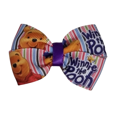 Cherish Hair Bow - Winnie the Pooh Toddler Girl Non Slip Hair Clip Pinkberry Kisses