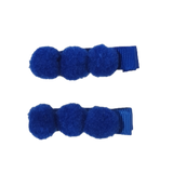Embellished Hair Clip - Pom Pom Clips (Set of 2) Hair Accessories for Baby Girls