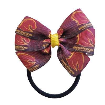 NRL Brisbane Broncos Bella Hair Bow Clip – Pinkberry Kisses