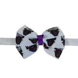NRL Penrith Panthers Bella Hair Bow Soft Baby Headband Sports Hair Bow, Sports Team Accessories Pinkberry Kisses NRL