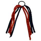 School Hair Accessories School Uniform Hair Tie Curly Ponytail Streamer - Burgundy Base & Top Ribbon Girls Hair Tie Pinkberry Kisses Autumn Orange Navy Blue