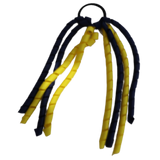 School Hair Accessories Curly Ponytail Streamer - Daffodil Yellow Base & Top Ribbon Hair Tie Pinkberry Kisses Daffodil Yellow Navy Blue