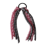 School Hair Accessories School Uniform Hair Tie Curly Ponytail Streamer Girls Hair Tie Pinkberry Kisses Light Pink Light Grey