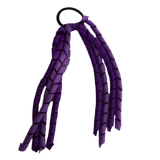 School Hair Accessories School Uniform Hair Tie Curly Ponytail Streamer - Burgundy Base & Top Ribbon Girls Hair Tie Pinkberry Kisses Purple Grape