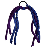 School Hair Accessories School Uniform Hair Tie Curly Ponytail Streamer - Burgundy Base & Top Ribbon Girls Hair Tie Pinkberry Kisses Purple Royal Blue