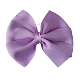 School Hair Accessories - Sweetheart Non Slip Hair Bow 11cm Toddler Teenager Large Hair Bow Pinkberry Kisses Light Orchid