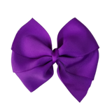 School Hair Accessories - Sweetheart Non Slip Hair Bow 11cm Toddler Teenager Large Hair Bow Pinkberry Kisses Purple