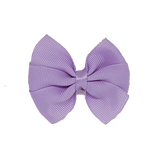 Bella Plain Colour School Uniform Hair Bow Hair Accessories Non Slip Hair Clip 6cm PinkBerry Kisses - Light Purple