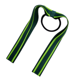 School Uniform Hair Accessories Ponytail Streamer Straight Hair Tie - Pinkberry Kisses Dark Green Hunter Green Base & Top Ribbon  Key Lime