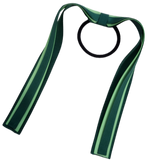 School Uniform Hair Accessories Ponytail Streamer Straight Hair Tie - Pinkberry Kisses Dark Green Hunter Green Base & Top Ribbon Mint Green