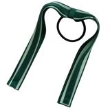 School Uniform Hair Accessories Ponytail Streamer Straight Hair Tie - Pinkberry Kisses Dark Green Hunter Green Base & Top Ribbon pastel Green Light Green