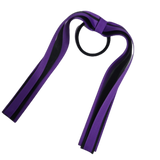 School Uniform Hair Accessories Ponytail Streamer Straight Hair Ties - Pinkberry Kisses Purple Base & Top Ribbon  Black