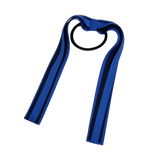 School Uniform Hair Accessories Ponytail Streamer Straight Hair Ties - Pinkberry Kisses Royal Blue Base & Top Ribbon  Navy Blue