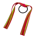 School Uniform Hair Accessories Ponytail Streamer Straight Hair Ties Girls Hair Accessories Pinkberry Kisses Shocking Pink Key Lime