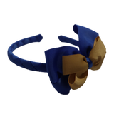 School Woven Double Cherish Bow Headband School Uniform Headband Hair Accessories Pinkberry Kisses Royal Blue Gold