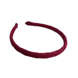School Hair Accessories Woven Single Colour Headband School Uniform School Hair Accessories Pinkberry Kisses Burgundy