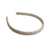 School Hair Accessories Woven Single Colour Headband School Uniform School Hair Accessories Pinkberry Kisses Cream Ivory