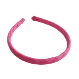 School Hair Accessories Woven Single Colour Headband School Uniform School Hair Accessories Pinkberry Kisses Hot Pink