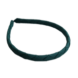 School Woven Single Colour Headband School Hair Accessories Woven Single Colour Headband School Uniform School Hair Accessories Pinkberry Kisses Hunter Green Dark Green