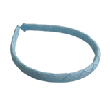 School Hair Accessories Woven Single Colour Headband School Uniform School Hair Accessories Pinkberry Kisses light Blue