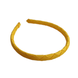 School Hair Accessories Woven Single Colour Headband School Uniform School Hair Accessories Pinkberry Kisses Maize Yellow