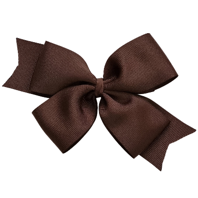 Timeless Hair Bow Pinkberry Kisses Hair Accessories - Brown