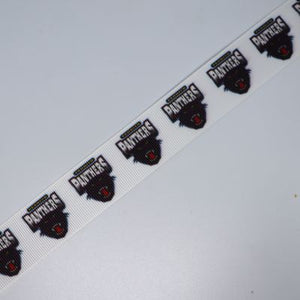 22mm (7/8) NRL Penrith Panthers Printed Grosgrain Ribbon by the meter