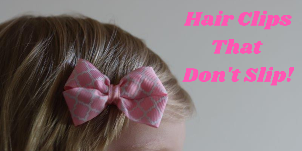 Hair Clips & Bows that Don't Slip Beautiful Pieces at Pinkberry Kisses