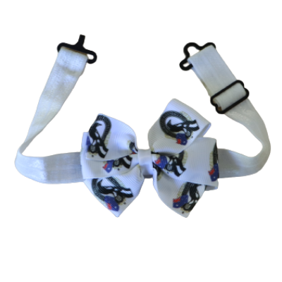 AFL Collingwood Magpies Adjustable Bella Bow Tie Sports Pinkberry Kisses Men Boys Party Wedding Game Pinkberry Kisses