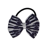 AFL Geelong Cats Bella Hair Bow Clip - Design 2 Hair Tie Hair Accessories Pinkberry Kisses