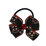 AFL St Kilda Saints Bella Hair Bow Clip, Sports Hair Bow, Sports Team Accessories , hair tie 