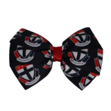 AFL St Kilda Saints Bella Hair Bow Clip, Sports Hair Bow, Sports Team Accessories , Non Slip Hair Clip, Hair Tie