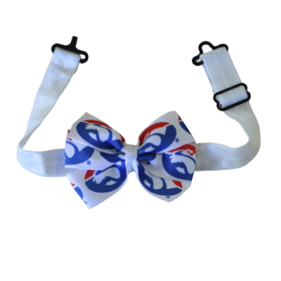 AFL Western Bulldogs Adjustable Bella Bow Tie Sports Pinkberry Kisses Men Boys Party Wedding Game Pinkberry Kisses
