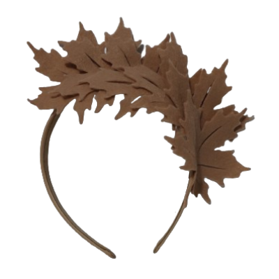 Maple Leaves Felt Fascinator Headband Races Wedding Pinkberry Kisses