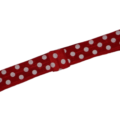 babies and toddler soft Red with White Dots headband - Pinkberry Kisses Baby Headband Soft Headband