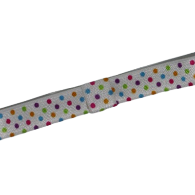 babies and toddler White with Bright Dots soft headband - Pinkberry Kisses Baby Headband Soft Headband