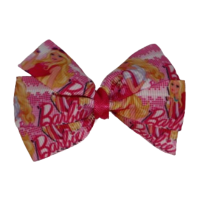 Bella Hair Bow - Barbie out shopping - 7cm Toddler Girl Non Slip Hair Clip Pinkberry Kisses Hair Bow Hair Tue Accessories 