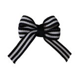 bonito hair bow stripes Baby and Toddler non slip hair clips Pinkberry Kisses Hair Bows hair clip single Black white