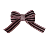 bonito hair bow stripes Baby and Toddler non slip hair clips Pinkberry Kisses Hair Bows hair clip single - pink brown