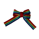 bonito hair bow stripes Baby and Toddler non slip hair clips Pinkberry Kisses Hair Bows hair clip single Rainbow