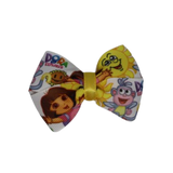 Cherish Hair Bow - Dora the Explorer and Friends Baby Toddler Girl Non Slip Hair Clip Hair Tie Hair Accessories Pinkberry Kisses