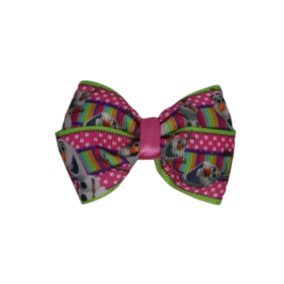 Cherish Hair Bow - Frozen Olaf the Snowman Baby Toddler Girl Non Slip Hair Clip Hair Tie Hair Accessories Pinkberry Kisses