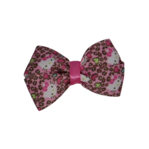 Cherish Hair Bow - Hello Kitty and Love Hearts Baby Toddler Girl Non Slip Hair Clip Hair Tie Hair Accessories Pinkberry Kisses