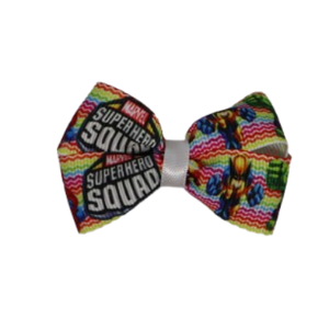Cherish Hair Bow - Super Hero Squad Baby Toddler Girl Non Slip Hair Clip Hair Tie Hair Accessories Pinkberry Kisses