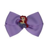 Cherish Hair Bow - Light Orchid Hair Bow with Ariel - The Little Mermaid - 9cm Girls Hair Accessories - non slip hair clips hair bow Pinkberry Kisses