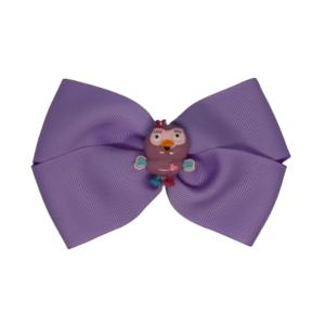 Cherish Hair Bow - Light Orchid Hair Bow with Giggle andd Hoot- 9cm Girls Hair Accessories - non slip hair clips hair bow Pinkberry Kisses